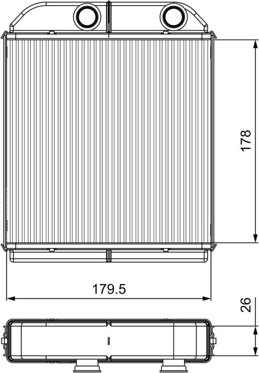 Radiateur de chauffage VALEO ref. 811538